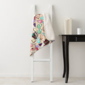 Het patroon van naadloze doedelcake. Handtekening Sherpa Deken (In situ)