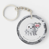 Het patroon van Silver Ghost Valentijns Sleutelhanger (Voorkant)