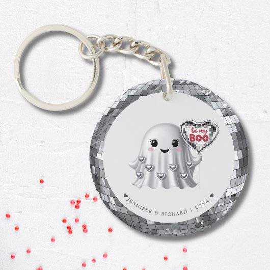 Het patroon van Silver Ghost Valentijns Sleutelhanger