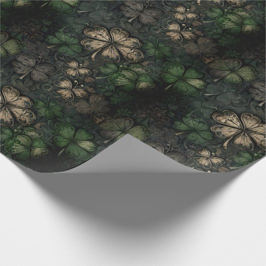 Het patroon van St. Patrick's Day Cadeaupapier (Hoek)