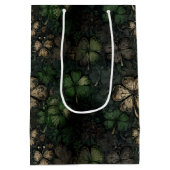 Het patroon van St. Patrick's Day Medium Cadeauzakje (Achterkant)