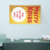 Het Patroon van sterren transparant & Button wit Spandoek (Beurs)