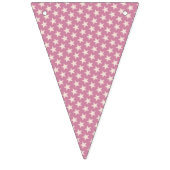 Het patroon van sterren transparant wit + uw achte vlaggetjes (Derde vlag)