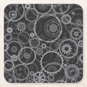 Het patroon van tandraderen kartonnen onderzetters (Voorkant)