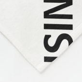 Het patroon van uw bedrijfsnaam | Zwart-wit Fleece Deken (Hoek)