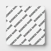 Het patroon van uw bedrijfsnaam | Zwart-wit Fotoplaat (Voorkant)