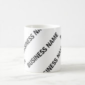 Het patroon van uw bedrijfsnaam | Zwart-wit Koffiemok (Center)