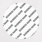 Het patroon van uw bedrijfsnaam | Zwart-wit Labels (Design 1)