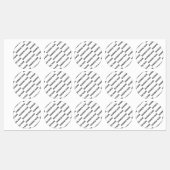 Het patroon van uw bedrijfsnaam | Zwart-wit Labels (Vel)
