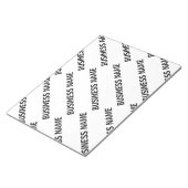 Het patroon van uw bedrijfsnaam | Zwart-wit Notitieblok (Schuin)
