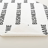 Het patroon van uw bedrijfsnaam | Zwart-wit Sherpa Deken (3/4)