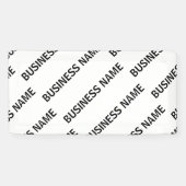 Het patroon van uw bedrijfsnaam | Zwart-wit Spandoek (Horizontaal)