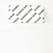 Het patroon van uw bedrijfsnaam | Zwart-wit Spandoek (Insitu)
