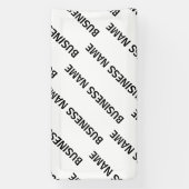 Het patroon van uw bedrijfsnaam | Zwart-wit Spandoek (Verticaal)