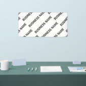 Het patroon van uw bedrijfsnaam | Zwart-wit Spandoek (Beurs)