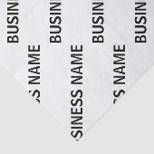 Het patroon van uw bedrijfsnaam | Zwart-wit Tissuepapier (Detail)