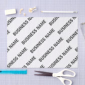 Het patroon van uw bedrijfsnaam | Zwart-wit Tissuepapier (Craft)