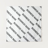 Het patroon van uw bedrijfsnaam | Zwart-wit Wandkleed (Voorkant (horizontaal))