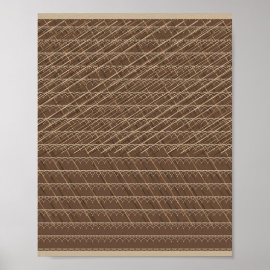 Het patroon van wind en regen poster (Voorkant)
