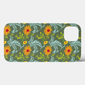 Het patroon van zonnebloemen Case-Mate iPhone case (Achterkant (horizontaal))