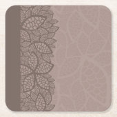 Het patroongrens en achtergrond van het blad kartonnen onderzetters (Voorkant)