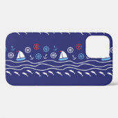Het patroonleven: Naadloos zee Case-Mate iPhone Case (Achterkant (horizontaal))