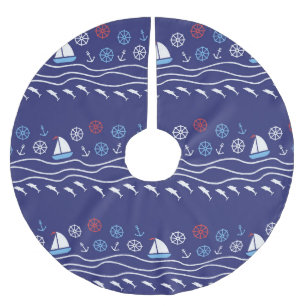 Het patroonleven:  Naadloos zee Kerstboom Rok