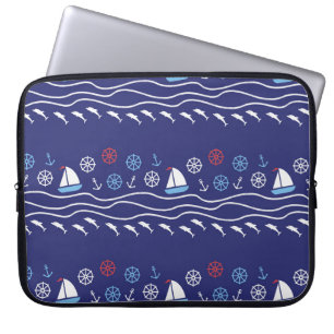 Het patroonleven: Naadloos zee Laptop Sleeve