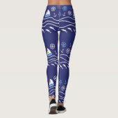 Het patroonleven: Naadloos zee Leggings (Achterkant)