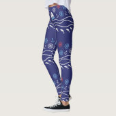 Het patroonleven: Naadloos zee Leggings (Links)