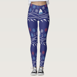 Het patroonleven: Naadloos zee Leggings