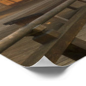 Het paviljoen in de Japanse tuin van Portland Poster (Hoek)