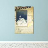 Het paviljoen Stadtbahn in Wenen Canvas Afdruk (Insitu (Houten vloer))