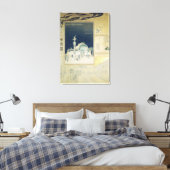 Het paviljoen Stadtbahn in Wenen Canvas Afdruk (Insitu (Slaapkamer))