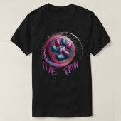 Het Paw Glitter-Look T-shirt (Design voorkant)