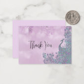 Het Peacock bedankt Notitiekaartje (Voorkant / Achterkant in situ)