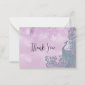 Het Peacock bedankt Notitiekaartje (Voorkant)