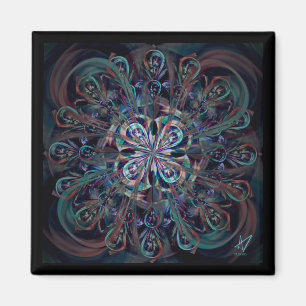 Het Peacock Flower Magnet