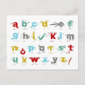 Het Pelican Alphabet Briefkaart (Voorkant)