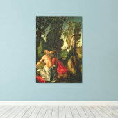 Het Penitence of St. Jerome, 1502 Canvas Afdruk (Insitu (Houten vloer))