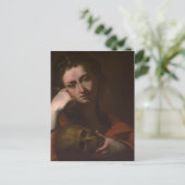 Het Penitent Magdalen (Vanitas) van Jusepe Ribera Briefkaart (Staand voorkant)