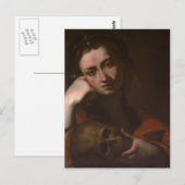Het Penitent Magdalen (Vanitas) van Jusepe Ribera Briefkaart (Voorkant / Achterkant)