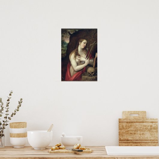 Het Penitent Magdalene, 1579 Poster (Keuken)