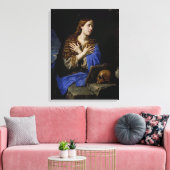Het Penitent Magdalene, 1657 Canvas Afdruk (Insitu (Woonkamer))