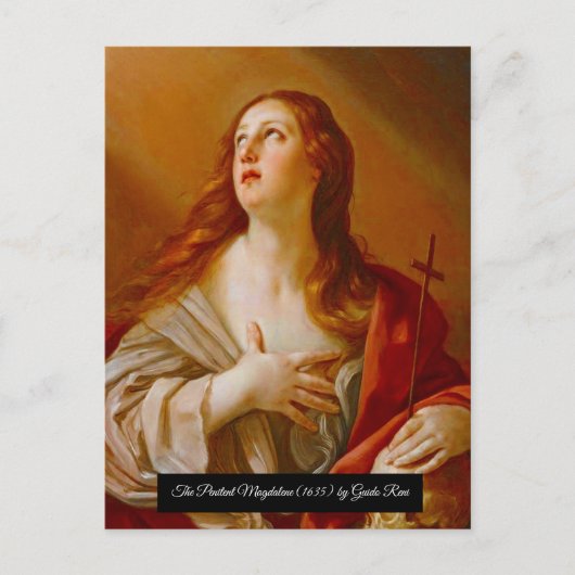 Het Penitent Magdalene Briefkaart (Voorkant)