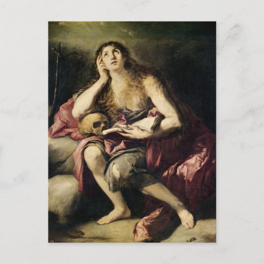 Het Penitent Magdalene Briefkaart (Voorkant)