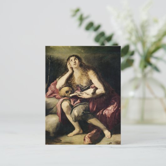 Het Penitent Magdalene Briefkaart (Staand voorkant)