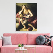 Het Penitent Magdalene Canvas Afdruk (Insitu (Woonkamer))