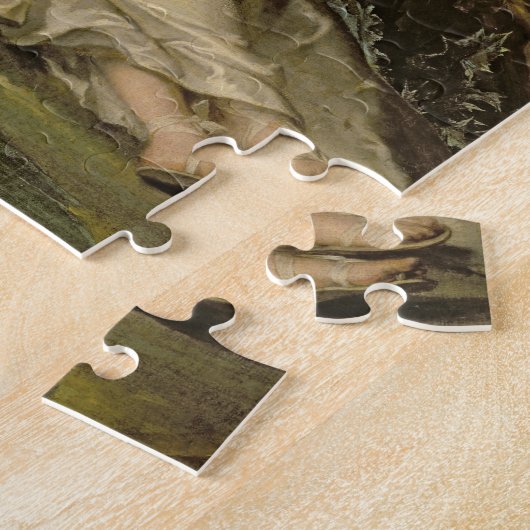 Het Penitent Magdalene (olie op canvas) Legpuzzel (Zijkant)