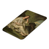Het Penitent Magdalene (olie op canvas) Magneet (Linkerzijde)